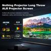 NothingProjector ALR Screen for Long/Standard Throw Projector, 100 inch, 95% Ambient Ceiling Light Rejecting, 4K/8K Ultra HD, Active 3D, Anti Daylight, Fixed Frame Wall Mount Non-UST NothPJ view 2