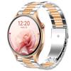 Compatible for Aeac Smart Watch Bands, 20mm, 22mm Quick Release Stainless Steel Metal Replacement Straps Compatible for Aeac 1.32 Inches Round, W208 Plus, IDW19, GTX05, GTX12 (Silver-Rose Gold, 22mm size band) view 1