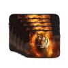13 Inch Laptop Sleeve Bag Waterproof Shockproof Laptop Case Bags Lightweight Computer Skin Bag Cool Tiger in Flame Tablet Carrying Case view 2