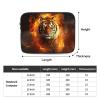 13 Inch Laptop Sleeve Bag Waterproof Shockproof Laptop Case Bags Lightweight Computer Skin Bag Cool Tiger in Flame Tablet Carrying Case view 4