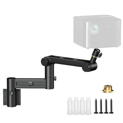 Aokeo Projector Wall Mount, 360 Adjustable Projector Stand Wall Mount for Cameras,projectors,VCRs,CCTV