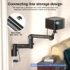 Aokeo Projector Wall Mount, 360 Adjustable Projector Stand Wall Mount for Cameras,projectors,VCRs,CCTV view 2