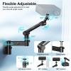 Aokeo Projector Wall Mount, 360 Adjustable Projector Stand Wall Mount for Cameras,projectors,VCRs,CCTV view 3