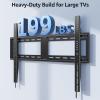 MOUNTUP Fixed TV Wall Mount for Most 50-100" TVs, 1.3 Slim Low Profile TV Mount with Level Design, Heavy Duty Mount for Large TVs, Fits 16"-32" Studs, Max VESA 800x600mm 199 LBS Loading MU0093 view 3