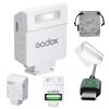 Camera Flash Godox iM22 Godox Flash - GN10/470 mAh/Type-c Charge/440 Full-Power Flashes/3s Recycle Times/5 Power Levels/Manual, Camera Flash for Sony zv1/Sony zve10/Ricoh gr3/Fujifilm f1 etc. (White) view 1