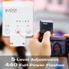Camera Flash Godox iM22 Godox Flash - GN10/470 mAh/Type-c Charge/440 Full-Power Flashes/3s Recycle Times/5 Power Levels/Manual, Camera Flash for Sony zv1/Sony zve10/Ricoh gr3/Fujifilm f1 etc. (White) view 4