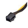 YWZBQL Wen ST PCI Express 6Pin Female 1 to 3 Male Power Supply Cable Y Spiltter PCI-e Graphics Card 6 Pin Port Multiplier for Mining Machine view 3