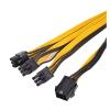 YWZBQL Wen ST PCI Express 6Pin Female 1 to 3 Male Power Supply Cable Y Spiltter PCI-e Graphics Card 6 Pin Port Multiplier for Mining Machine view 4