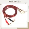 12 Awg Speaker Cable With Banana Plugs And Gold-Plated Connectors For Audio Systems, 10 Feet view 4
