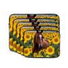 12 Inch Laptop Sleeve Bag Waterproof Shockproof Laptop Case Bags Lightweight Computer Skin Bag Horse and Sunflower Tablet Carrying Case view 2