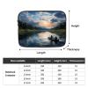 10 Inch Laptop Sleeve Bag Waterproof Shockproof Laptop Case Bags Lightweight Computer Skin Bag Fishing Scenic Tablet Carrying Case view 4