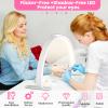 Uiopy Nail Half Moon Light: Professional 29in Stable Moonlight with Phone Holder, 3 Light Color Modes/10 Brightness Adjustable for Salon & Home Manicure Station(White,Large) view 3