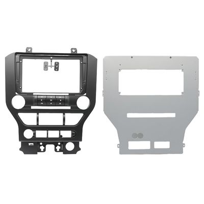 QIDALASER 9 Inch Car Audio Fascia Panel Frame Adapter with CANBUS Box for Ford Mustang 2015-2018 Android Radio Dashboard Fitting Panel Kit (Low End Frame-A)