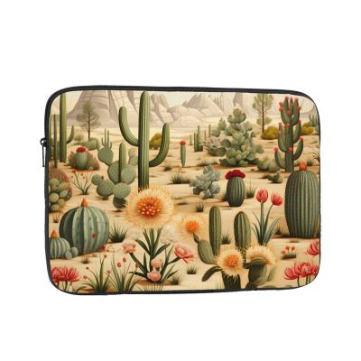 12 Inch Laptop Sleeve Bag Waterproof Shockproof Laptop Case Bags Lightweight Computer Skin Bag Cactus and Other Patterns Tablet Carrying Case