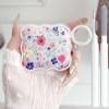 Cute AirPods 3rd Gen Clear Case, Girly Flower Design Soft TPU Protective Shockproof Kawaii Airpods 3rd Generation Skin Cover with Cleaner Kit & Keychain Girls Women for Apple iPod 3 Gen view 1