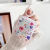Cute AirPods 3rd Gen Clear Case, Girly Flower Design Soft TPU Protective Shockproof Kawaii Airpods 3rd Generation Skin Cover with Cleaner Kit & Keychain Girls Women for Apple iPod 3 Gen view 3