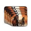 13 Inch Laptop Sleeve Bag Waterproof Shockproof Laptop Case Bags Lightweight Computer Skin Bag Brown Horse Silhouette Tablet Carrying Case view 2