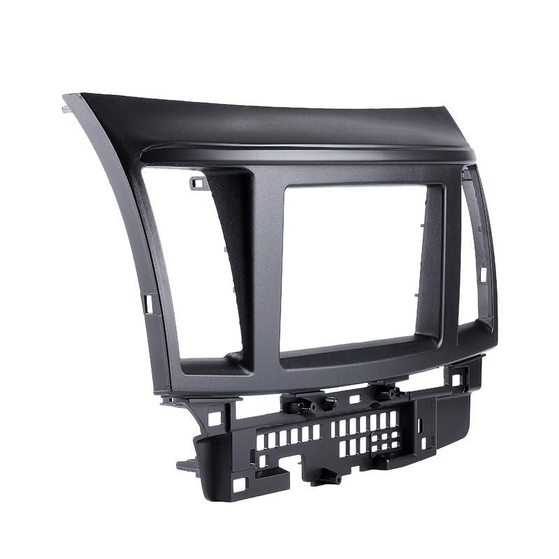 2 DIN In Dash Panel Trim Frame Installation Kit Car Stereo Radio Fascia Compatible with Fortis Lancer Face Plate