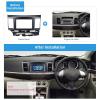 2 DIN In Dash Panel Trim Frame Installation Kit Car Stereo Radio Fascia Compatible with Fortis Lancer Face Plate view 2