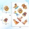 100pcs Golden Retriever Stickers Waterproof Decals for Water Bottles Laptop Luggage Computer Scrapbooking Teens Adults Girls Kids Funny Party Birthday Decorations view 4
