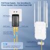 AX3000 WiFi Extender Signal Booster Outdoor WiFi 6 Extender, Wireless Gigabit Access Point Outdoor, IP67 Weatherproof, PoE Power Supply, for Starlink, Camera, Garage, Farm, Yard, RV, Campsite view 4