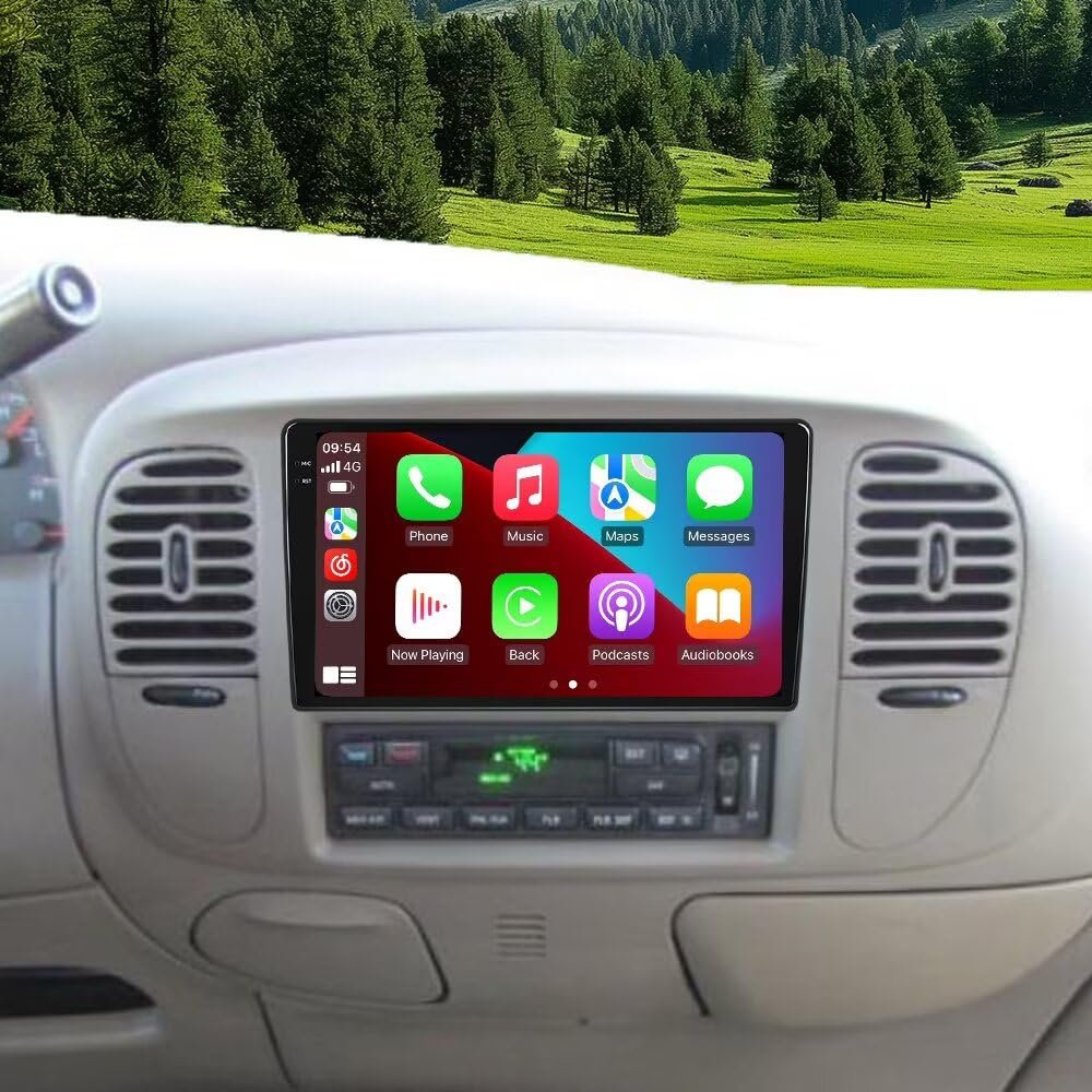 MekedeTech Android Touch Screen for Ford F150 Expedition 1997-2003,9 inch Stereo Navigation with Wireless CarPlay/Android Auto/FM,4 core 1+32G