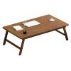 Bamboo Foldable Laptop Bed Desk,Portable Laptop Bed Sturdy Laptop Stand Tray Table Reading Desk Laptop Bed Table for Home Office,Drawing,Writing,Working,Bamboo,Brown Fashionable () view 1