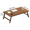 Bamboo Foldable Laptop Bed Desk,Portable Laptop Bed Sturdy Laptop Stand Tray Table Reading Desk Laptop Bed Table for Home Office,Drawing,Writing,Working,Bamboo,Brown Fashionable () view 4