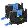 Cruxer 2 Pack Compatible for P-Touch TZe-541 TZe541 18mm 3/4" 0.7" Label Tape Black on Blue Tape Replacement for Ptouch PTD400AD D450 D600 PTP700 P750W PTH500LI PT1810 1880C 2730 2030 Label Maker view 1