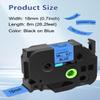 Cruxer 2 Pack Compatible for P-Touch TZe-541 TZe541 18mm 3/4" 0.7" Label Tape Black on Blue Tape Replacement for Ptouch PTD400AD D450 D600 PTP700 P750W PTH500LI PT1810 1880C 2730 2030 Label Maker view 2