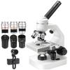 ddingsmafosee Microscope for Adults Kids,A Microscope That Can Be Connected to A Mobile Phone,Computer, and Projection Screen,40x-2000x Monocular Microscope for Home School Lab, 2 Led Lights view 1