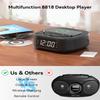 CD Player Portable,MONODEAL CD Players for Home,Desktop Portable CD Player with Bluetooth Speakers,Wireless Charging,Alarm Clock,SleepTimer,Supports CD/Bluetooth/FM Radio/USB Drive/AUX,Remote Control view 2