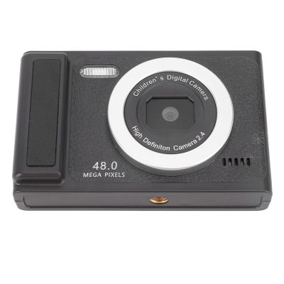 Digital Camera 48MP 1080P 8X Zoom Auto Focus Built in Fill Light 2.4 Inch Screen Compact Students Camera for Daily Travel (Black)