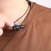 5 Pack Headphone Wire Clips Headset Cord Clip Earbud Cable Clips Black Earphone Cable Cord Clamp Hooks Collar Clothing Clip, Fixed Cables on The Clothes, for 2-4mm Wire view 2