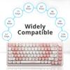 AKepopery 134 Keys PBT Japanese Keycaps, MOA Profile Sakura Pink Themed, 5 Side Dye Sublimation Keycaps Suitable for Mechanical Keyboard view 4