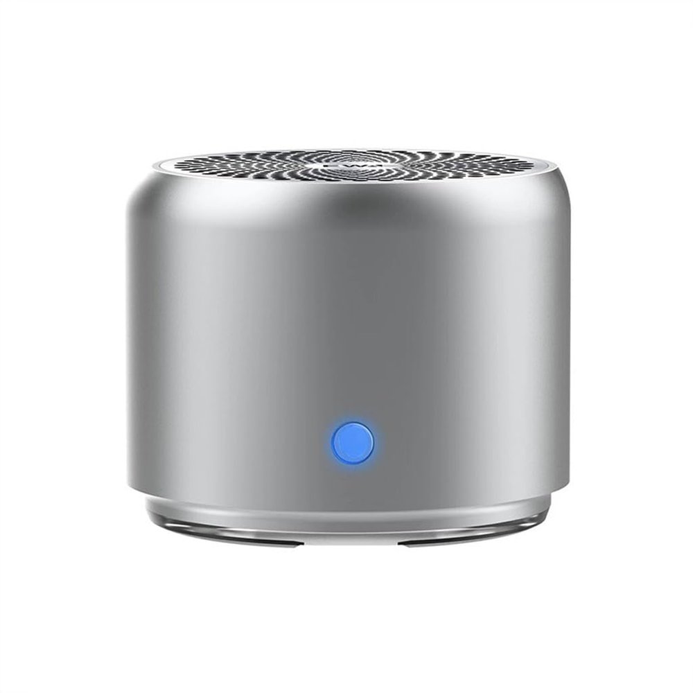 MVUYO Mini Speaker Outdoor Car Mounted Subwoofer Intelligent and Portable Speaker(White-Fruit peach5)