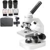 ddingsmafosee Hd Electronic Microscope,Microscope Kit with Science Gift Pack,Equipped with Upper and Lower Double Led Lights,Auto Focus,45 Tilt Head,Support Screen Projection Observation view 1