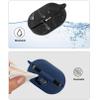 [2 Pack] easyBee Case Compatible with SoundPEATS PearlClip Pro Open-Ear Bluetooth Headphone Charging Cover with 2 Keychain, Soft Liquid Silicone Ultra Thin Shockproof Protective Kit - Black and Blue view 4