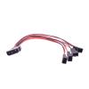 YWZBQL Wen ST IDE Male Port 1 to 4 Ways 3Pin Fan Male Port Cable D Plug to3 Pin Cooler Y Splitter Power Supply Cable 12V view 2