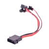YWZBQL Wen ST IDE Male Port 1 to 4 Ways 3Pin Fan Male Port Cable D Plug to3 Pin Cooler Y Splitter Power Supply Cable 12V view 4