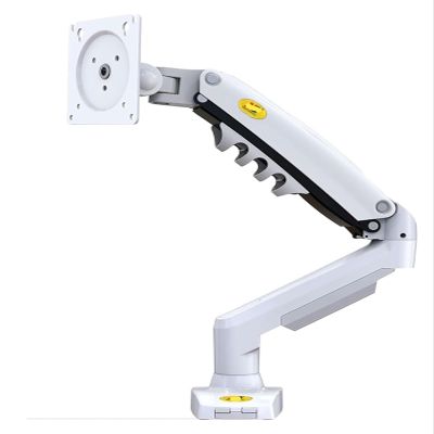 ADPVRLUQ F80 Gas Spring 17-30 inch Desktop LED LCD Monitor mounting Bracket arm Ergonomic Gas Spring Flexible Installation Load 2~9 kg(White No USB)