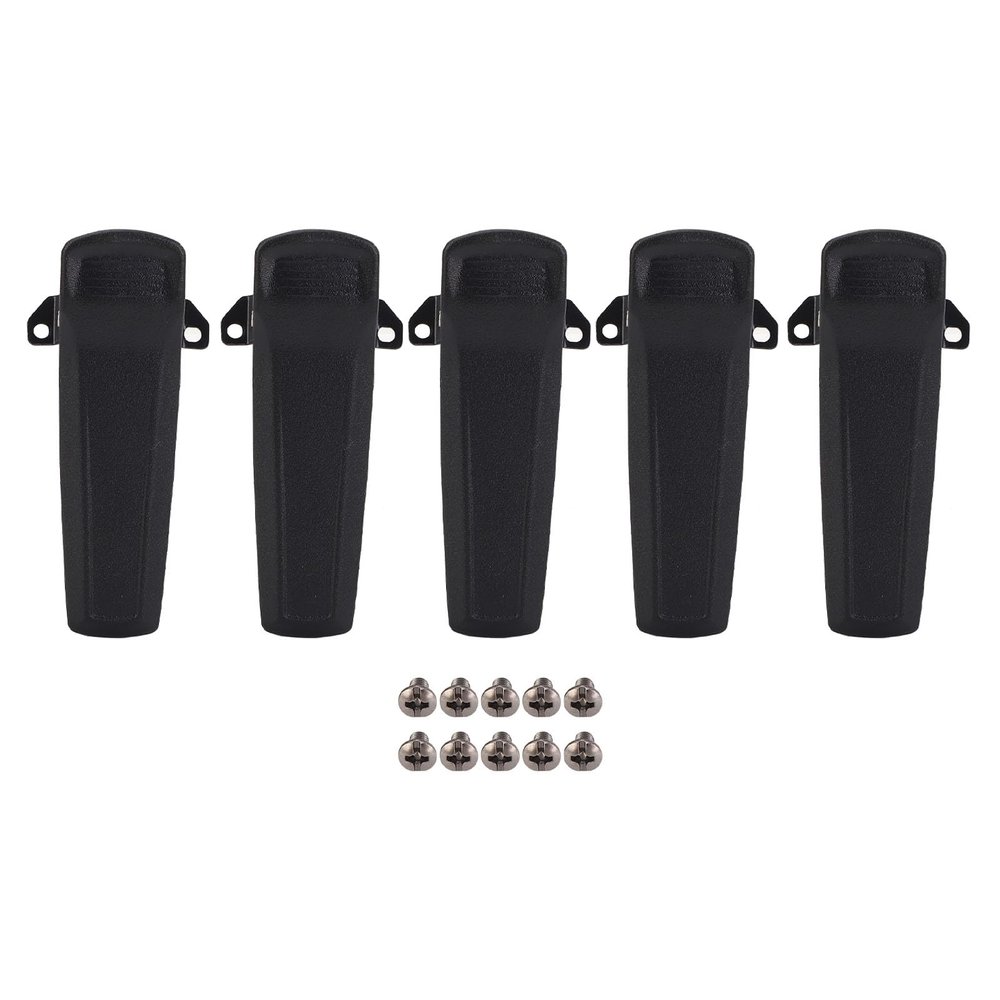 shenruifa 5pcs Radio Belt Clip Replacement with Screws Plastic for PD600 PD700 PD780 PD788 PD980 PT 580H TC 720S