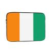 15 inch Laptop Case  Flag of Cote D'Ivoire Full-Print Canvas Handbag, Slim & Lightweight Computer Sleeve for Men and Women view 1