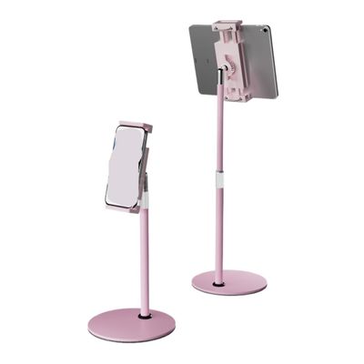 ADPVRLUQ Portable Monitor Stand Height Adjustable Vesa Monitor Stand Freestanding Low Profile Desk Stand Up to 18"(Clip Version-02)
