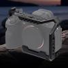 Camera Cage for A7, Protective Frame, Accurate Cutouts, Slide Quick Release, Compatible with Most Handles, Aviation Aluminum, Cold Shoe Mount view 2