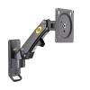 ADPVRLUQ F120 17-27 Inch Aluminum GS Gas Spring 360 Degree Rotation Full Motion TV Wall Mount Bracket LCD Monitor Wall Mount Bracket Screen Bracket(Matte Charcoal) view 1