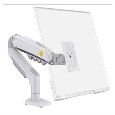 ADPVRLUQ F80 Desktop Gas Spring 17-30 inch LCD LED Monitor Stand mounting arm Full Motion Monitor Stand Load Capacity 2-9 kg(2025 Ver White)