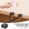 8 Pack Magnetic Cord Organizer Holder, Adjustable Cable Clips, Strong Adhesive Desk Cable Management Clips for Nightstand, Office, Car, Easy Open Design for Tidy Wire Organization view 2