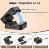8 Pack Magnetic Cord Organizer Holder, Adjustable Cable Clips, Strong Adhesive Desk Cable Management Clips for Nightstand, Office, Car, Easy Open Design for Tidy Wire Organization view 3
