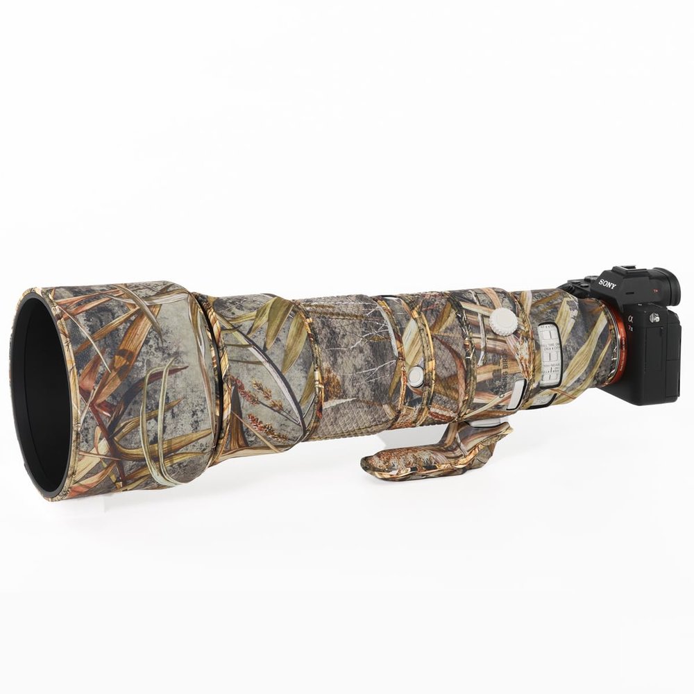 CHASING BIRDS Lens Camouflage Waterproof Coat for Sony FE 400-800mm F6.3-8 G OSS Rainproof Lens Protective Cover SEL400800 (Reed Camouflage)